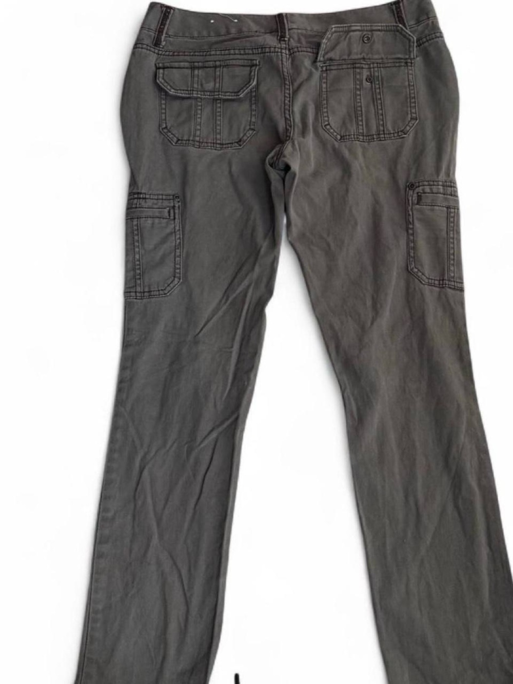 y2k low rise cargo pants in light brown, size 30” waist - Picture 4 of 5